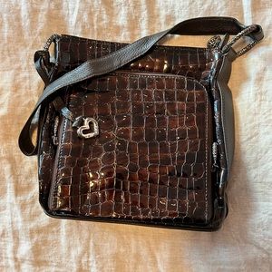 Brighton Brown Over The Shoulder Leather Purse